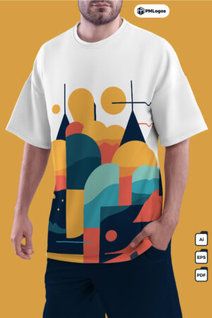 Abstract Vector T-shirt Print Design