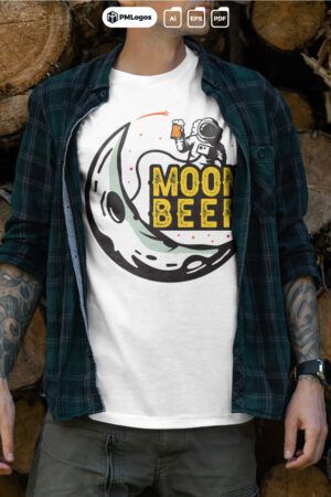 Moon-Beer-Tshirt-Print-Design---2