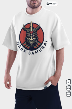Dark Samurai Vector T-shirt Print Design